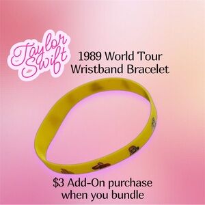 $3 Add-On 🆕Taylor Swift Vibrant Yellow Wristband